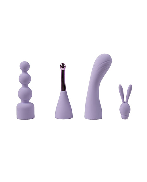 Camtoyz Fouria All-in-One Vibrating Bullet with Attachments - Purple