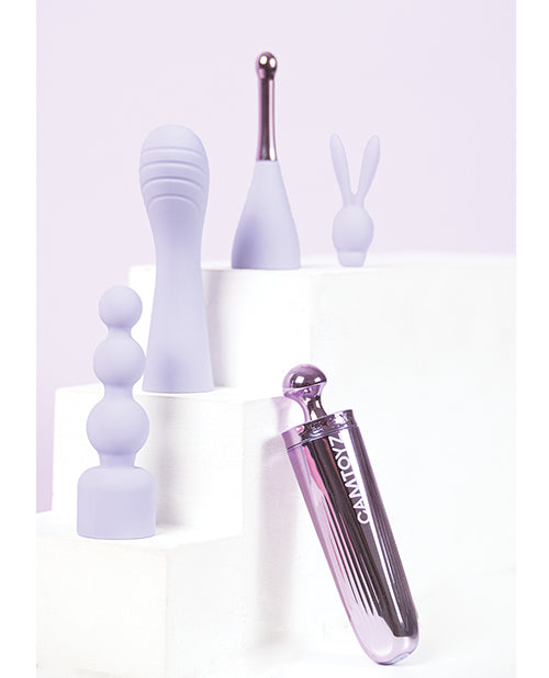 Camtoyz Fouria All-in-One Vibrating Bullet with Attachments - Purple