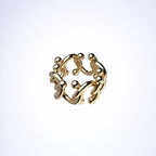 KISKA LAB CURB ALBERT GOLD RING