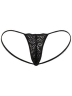 CandyMan 95000 Men's Underwear Seductive Lace Thongs Color Black