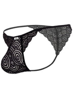 CandyMan Seductive Lace Briefs - Black