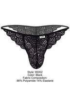 CandyMan Seductive Lace Briefs - Black