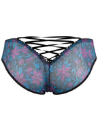 CandyMan Printed Mesh Briefs - Blue