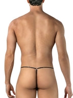 CandyMan Seductive Lace Thong - Black