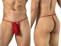 CandyMan Seductive Lace Thong - Red