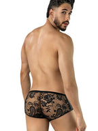 CandyMan Seductive Lace Trunks - Black
