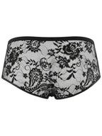 CandyMan Seductive Lace Trunks - Black