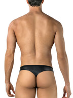 CandyMan Seductive Floral Lace Thongs - Black