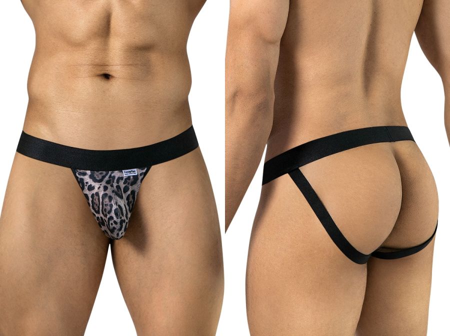 CandyMan Microfiber Jockstrap - Leopard Print