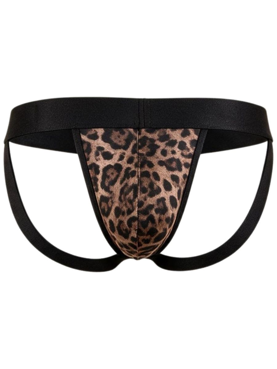 CandyMan Microfiber Jockstrap - Leopard Print