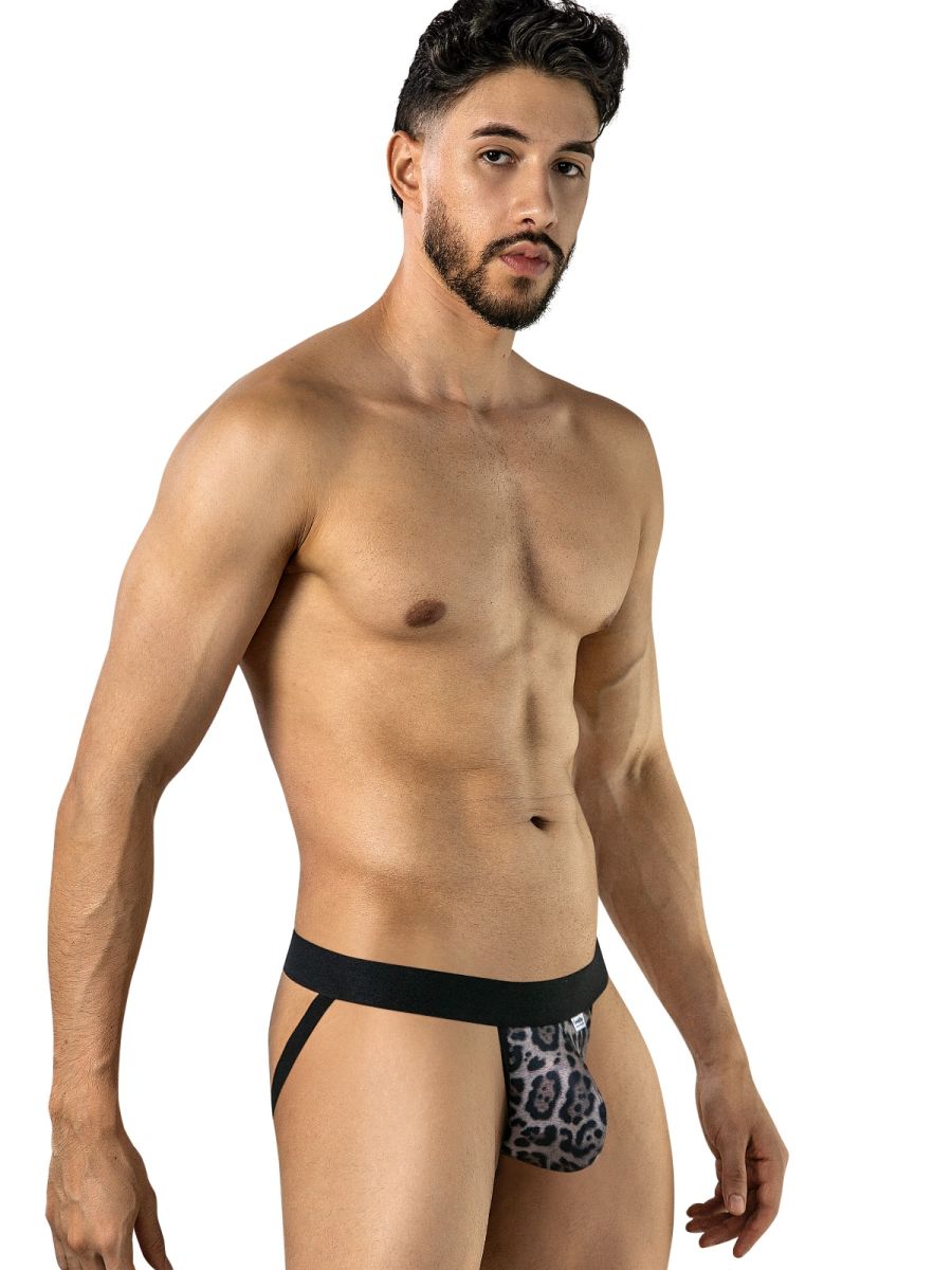 CandyMan Microfiber Jockstrap - Leopard Print