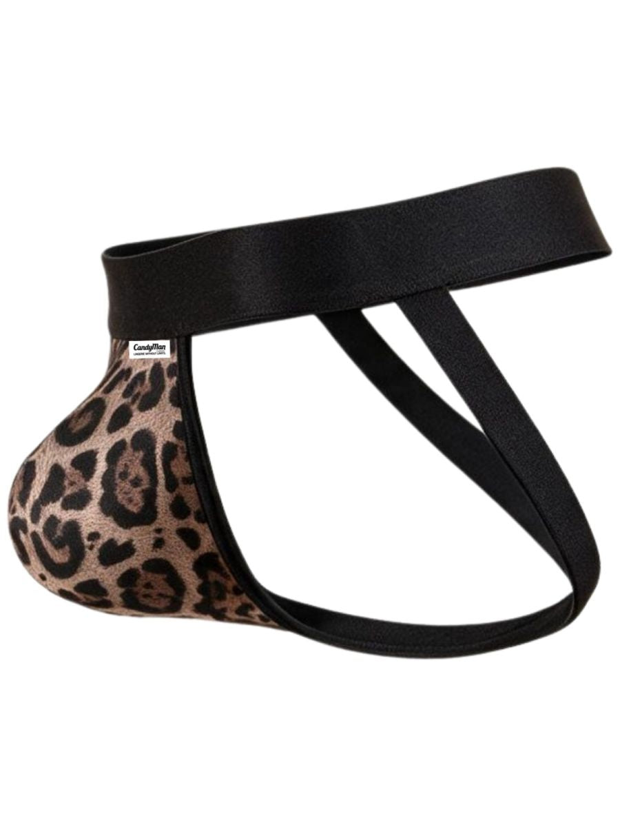 CandyMan Microfiber Jockstrap - Leopard Print