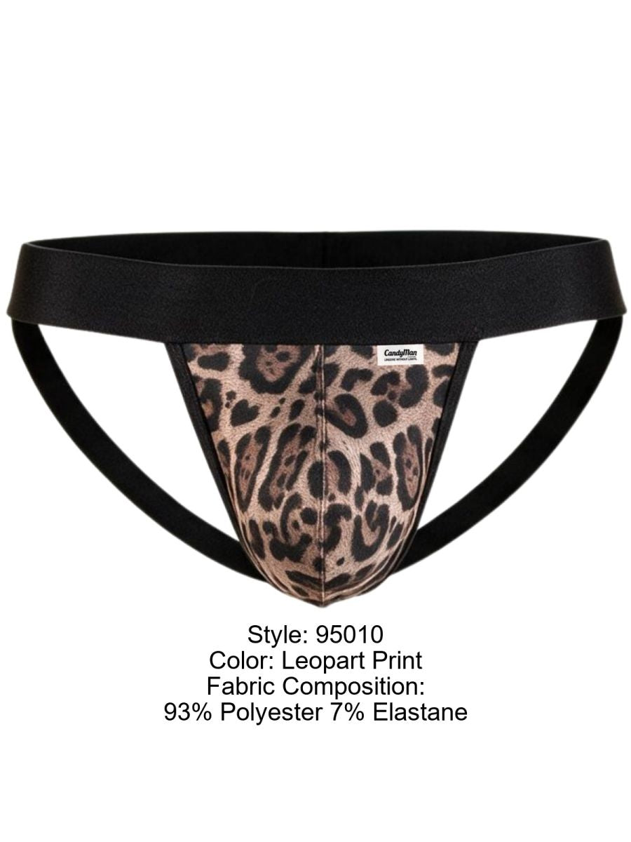 CandyMan Microfiber Jockstrap - Leopard Print