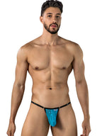 CandyMan 95016 Men's Underwear Sexy Mesh Thongs Color Turquoise