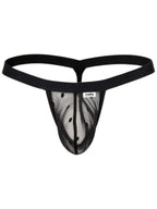 CandyMan 95017 Men's Underwear Mesh Thongs Color Black