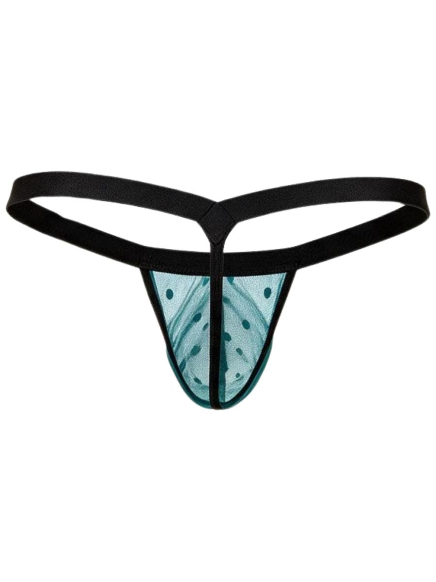 CandyMan 95017 Men's Underwear Mesh Thongs Color Emerald