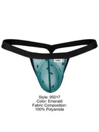 CandyMan 95017 Men's Underwear Mesh Thongs Color Emerald