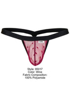 CandyMan 95017 Men's Underwear Mesh Thongs Color Wine