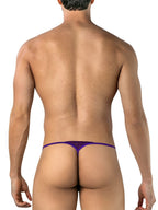 CandyMan Sensual Lace Thongs - Purple