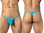 CandyMan 95020 Men's Underwear Sensual Lace Thongs Color Turquoise