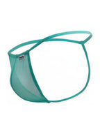 CandyMan Mini G-String - Aqua Mesh