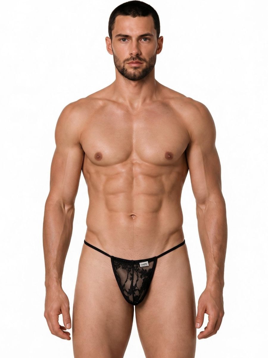 CandyMan Mini G-String - Black