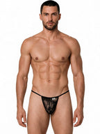 CandyMan Mini G-String - Black Lace