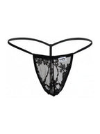 CandyMan Mini G-String - Black Lace