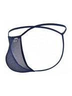 CandyMan Mini G-String - Dark Blue Mesh