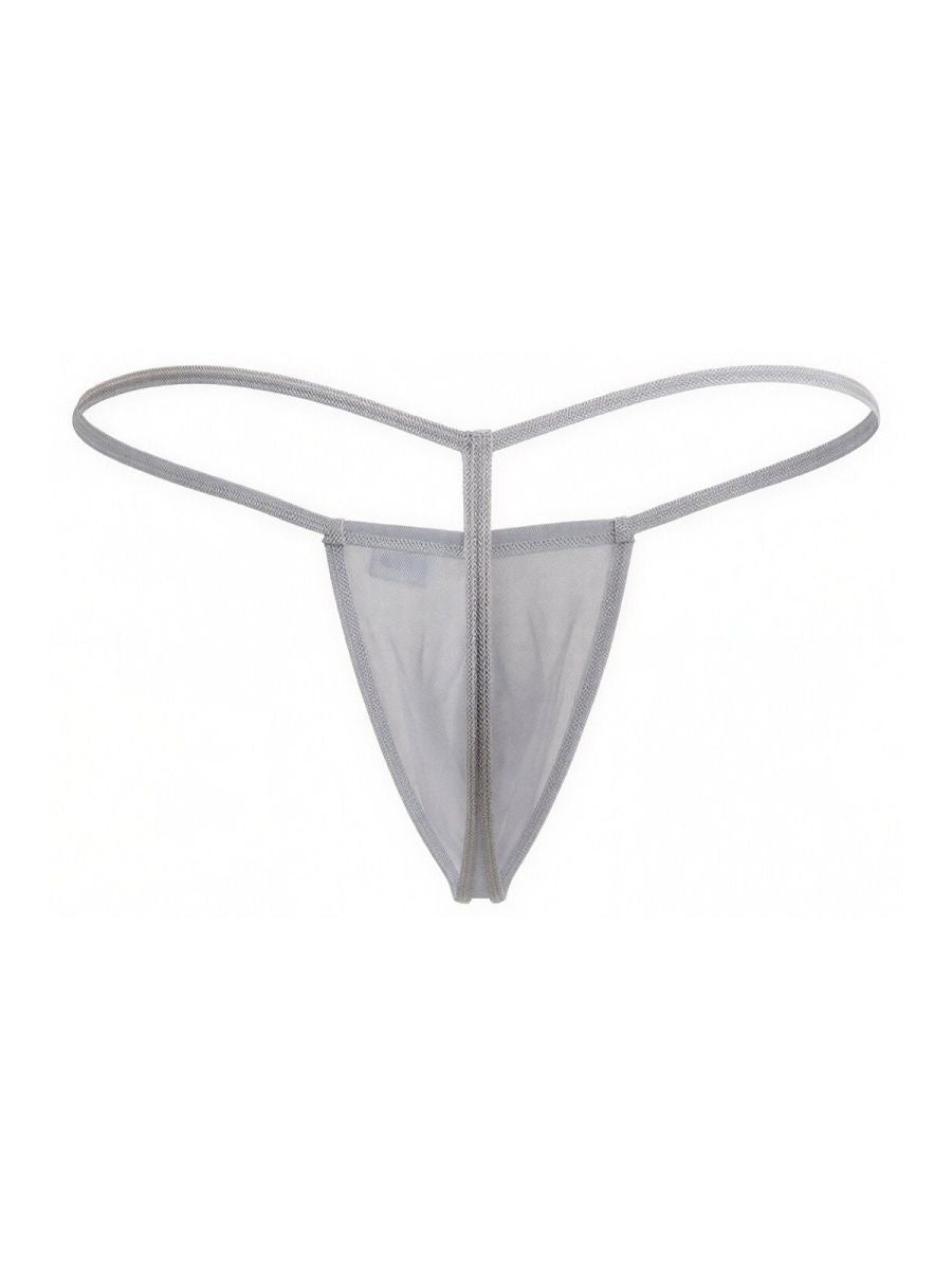 CandyMan Mini G-String - Gray Mesh