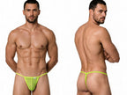 CandyMan Mini G-String - Hot Green Mesh