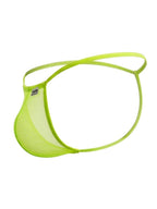 CandyMan Mini G-String - Hot Green Mesh