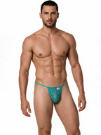 CandyMan Mini G-String - Jade Lace
