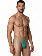 CandyMan Mini G-String - Jade Lace