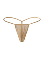 CandyMan Mini G-String - Mocca Mesh