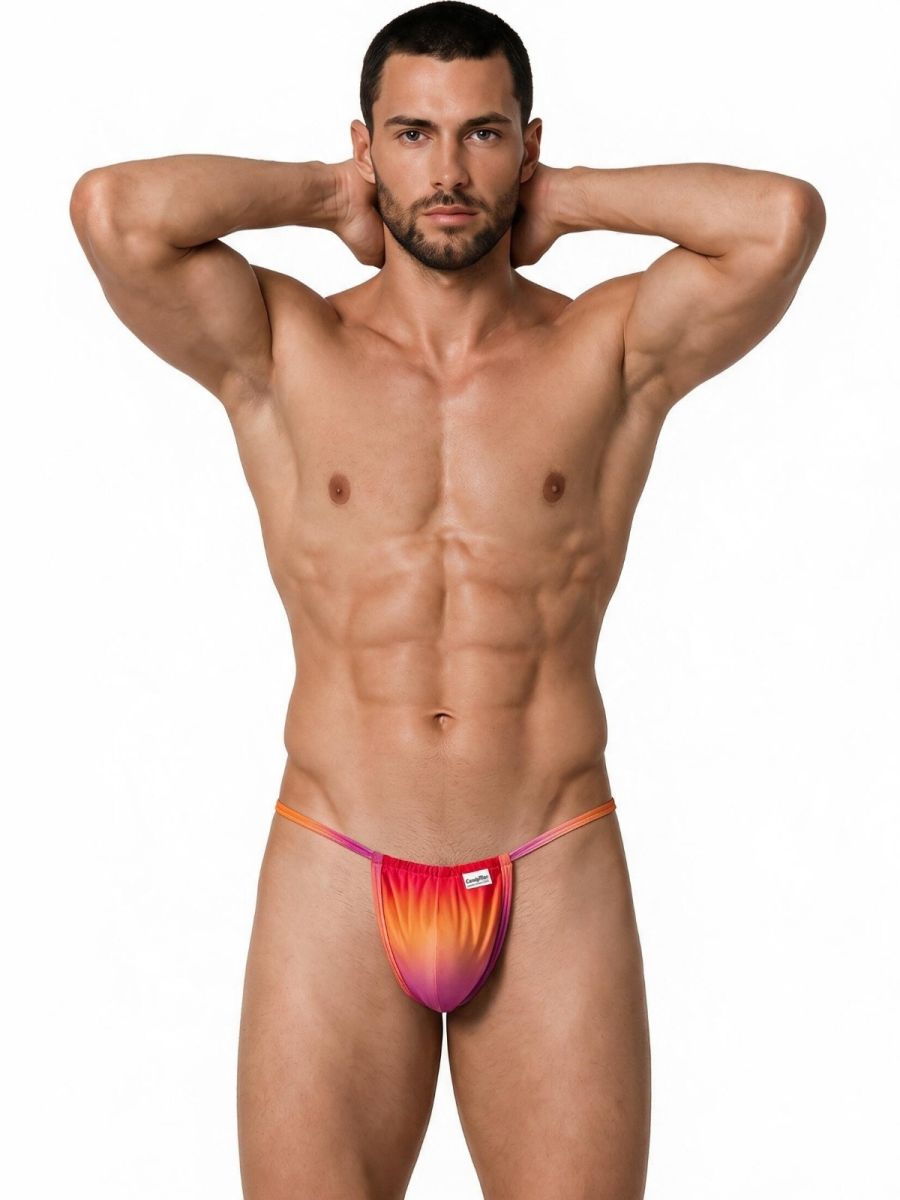 CandyMan Mini G-String - Orange Print