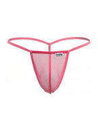 CandyMan Mini G-String - Pink Mesh