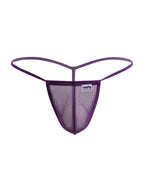 CandyMan Mini G-String - Purple Mesh