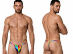 CandyMan Mini G-String - Rainbow Print