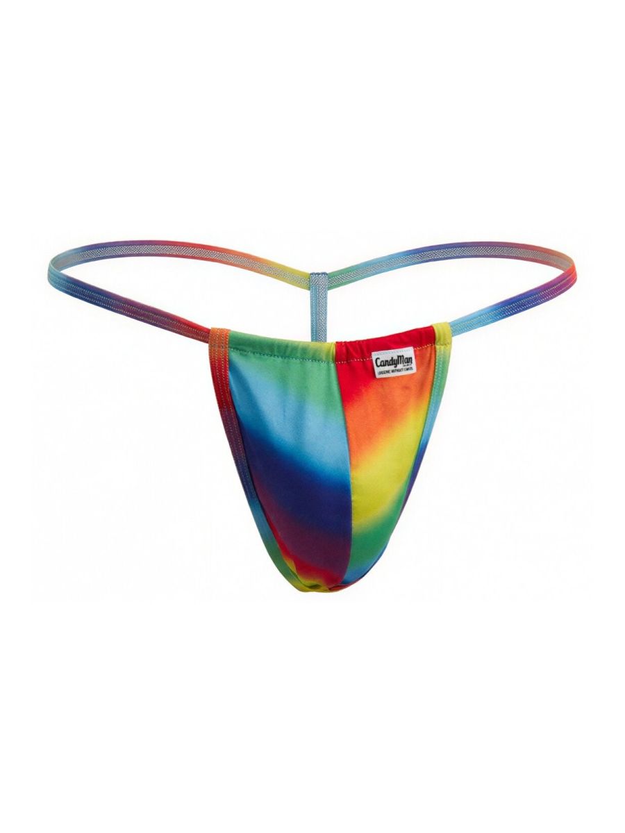 CandyMan Mini G-String - Rainbow Print