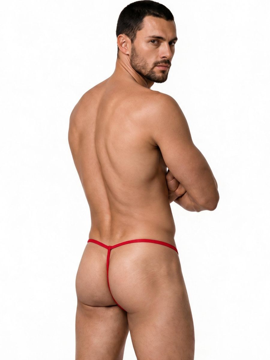 CandyMan Mini G-String - Red Lace