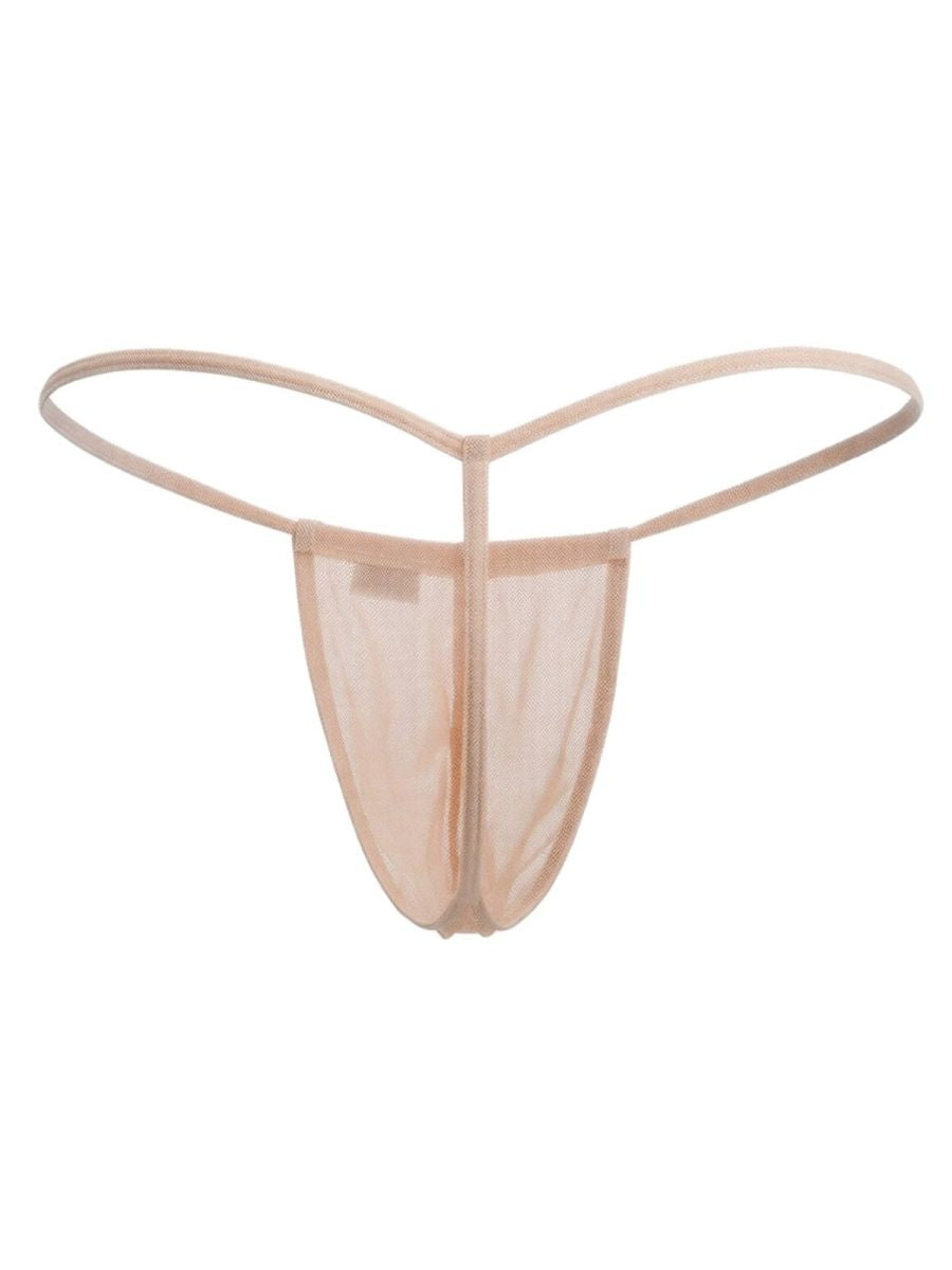 CandyMan Mini G-String - Tangerine Mesh