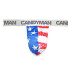 CandyMan Patriotic Thong - Multi-colored