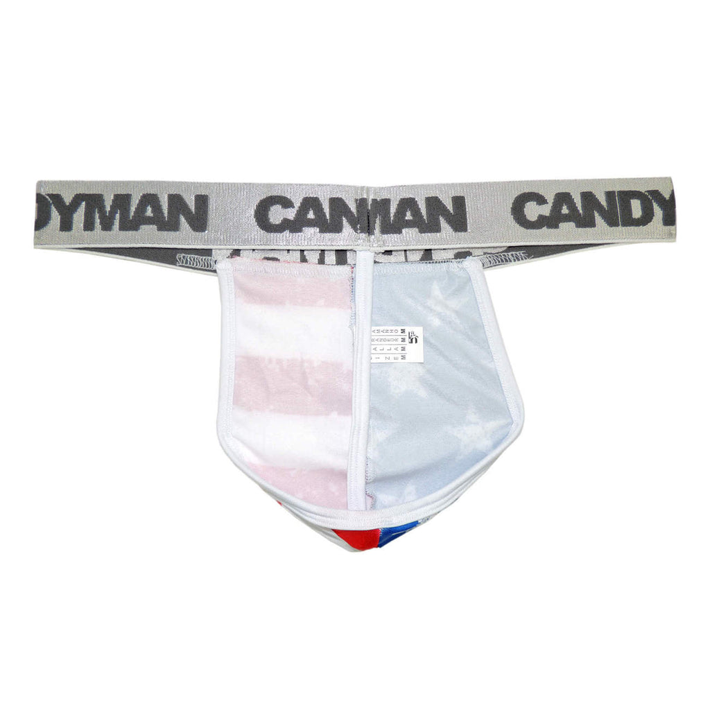 CandyMan Patriotic Thong - Multi-colored