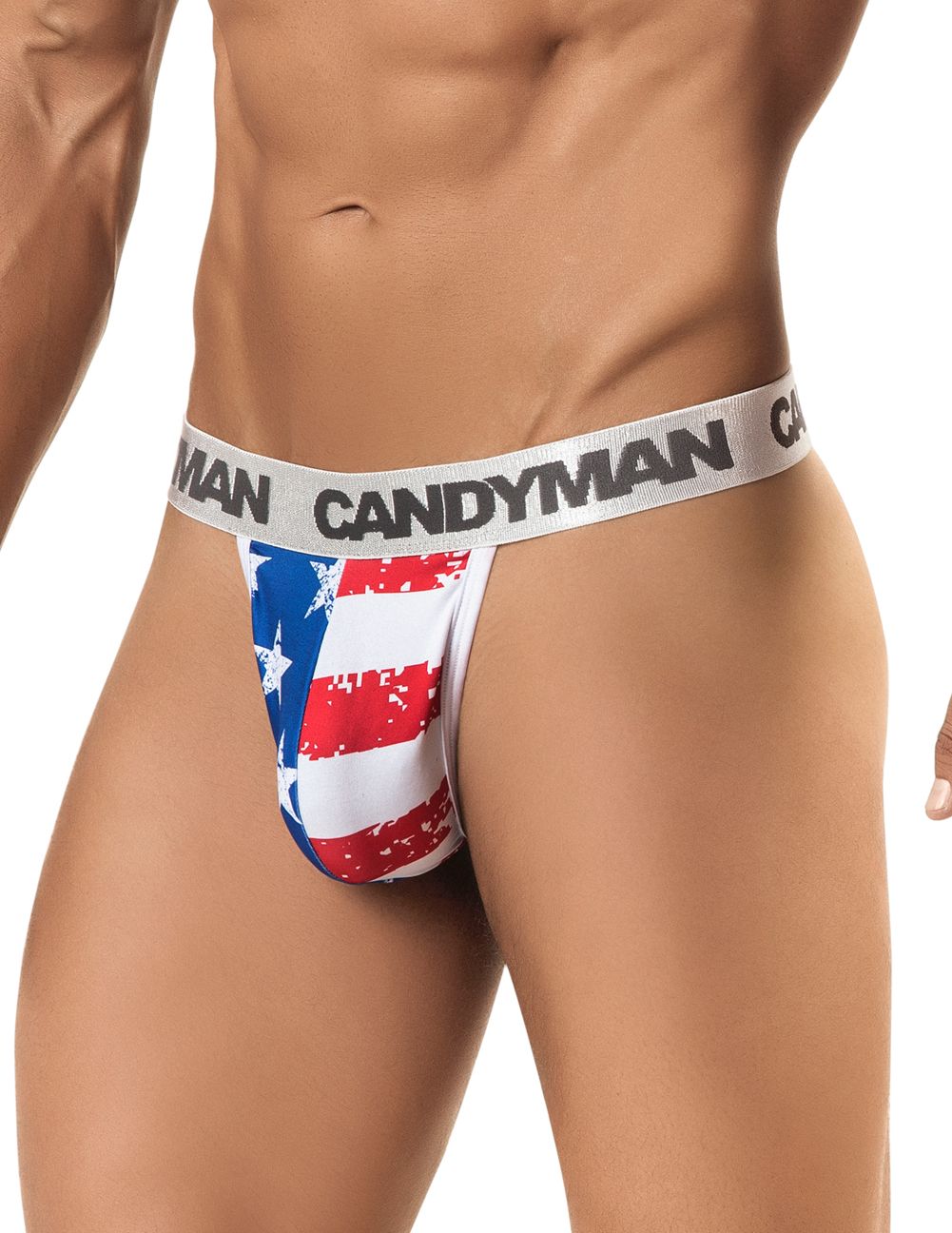 CandyMan Patriotic Thong - Multi-colored