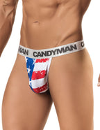 CandyMan Patriotic Thong - Multi-colored