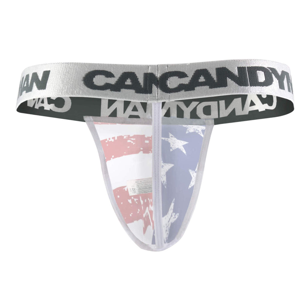 CandyMan Patriotic Thong - Multi-colored