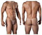 CandyMan G-String Mesh Thongs - Beige