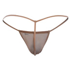 CandyMan G-String Mesh Thongs - Beige