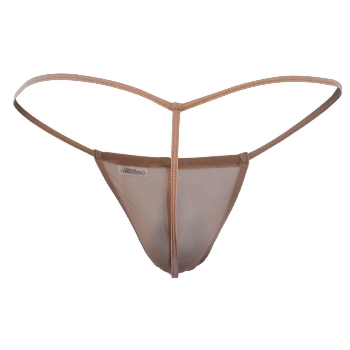 CandyMan G-String Mesh Thongs - Beige
